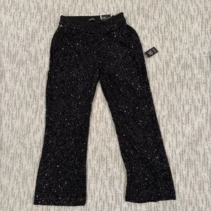 Express Super High Waisted Sequin Flare Pant